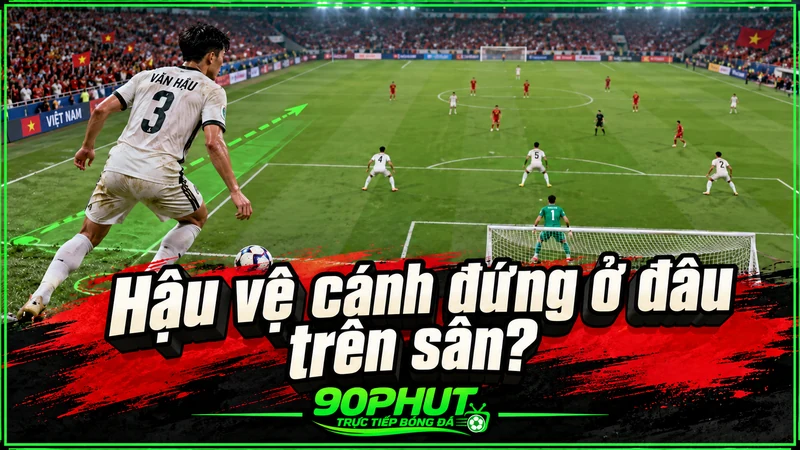 Hậu vệ cánh đứng ở đâu trên sân